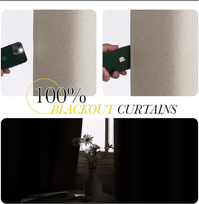 NICETOWN 100% Blackout Curtains - Image 2