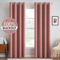 MIULEE 100% Blackout Linen Curtains by MIULEE