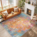 RELEANY Washable 9'x12' Abstract Area Rug by RELEANY