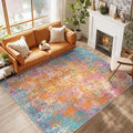 RELEANY Washable 6'x9' Abstract Area Rug by RELEANY