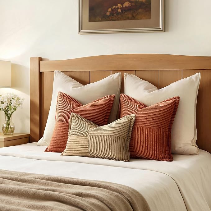 MIULEE Fall Rust Decorative Throw Pillow Covers - Image 6