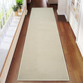 Hallway Runner Rug Extra Long Kitchen Runner Washable Beige 2x8 ft | Boho Woven by YDKGL