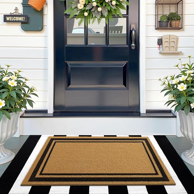 OLANLY Front Door Mat, Low Profile Doormat, Stain and Fade Resistant, - Image 8
