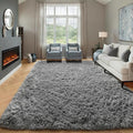 Grey 6x9 Area Rugs for Living Room, Ultra Soft Plush Big Indoor Floor Carpet by ONASAR