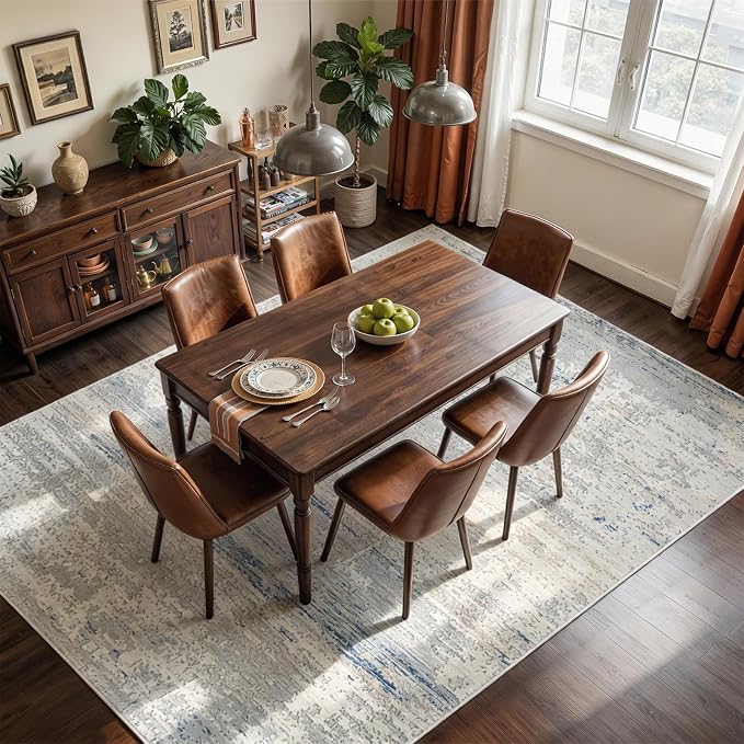 Neutral Washable Rugs 9x12 Area Rugs - Image 8