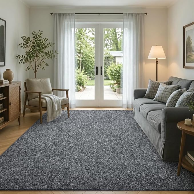 4x6 Black/White Area Rug Washable Non-Slip Soft - Image 4