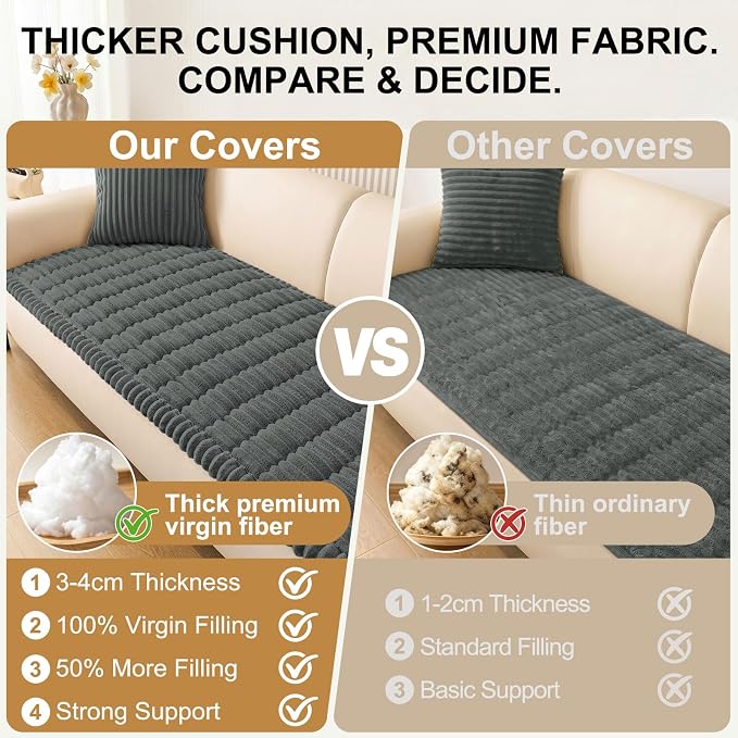 Smiry Couch Cover for Dogs, Non Slip Washable Sofa Protector for Pets | Soft - Image 4