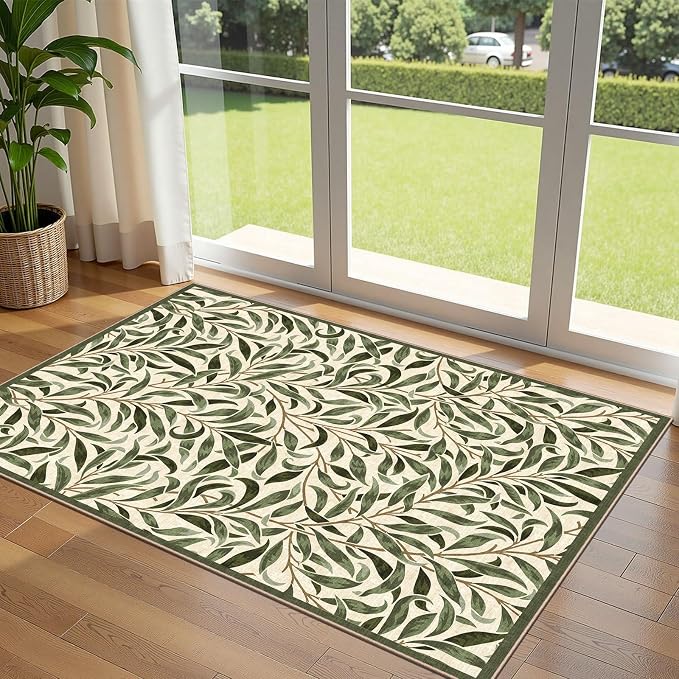 3x5 Leaf Entry Rug by Othilic