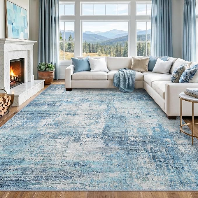 RELEANY Washable 6'x9' Abstract Area Rug - Image 8