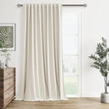 Extra Wide 100% Blackout Linen Curtains by Guken