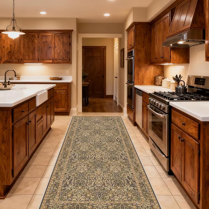 Washable 2' x 6' Runners for Hallways, Non Slip Long Floor Runner for Kitchen - Image 3