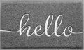 Grey Door Mat Welcome Mats Outdoor Indoor Doormat by CozyBounty