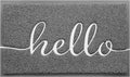 Grey Door Mat Welcome Mats Outdoor Indoor Doormat by CozyBounty