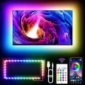 TV LED Lights, 11.5ft LED Lights for 32-55 Inch TV, RGB TV Backlight Behind with Remote, Music Sync Bluetooth APP Control Strip Lights USB Powered for Bedroom, PC, Gaming Monitor