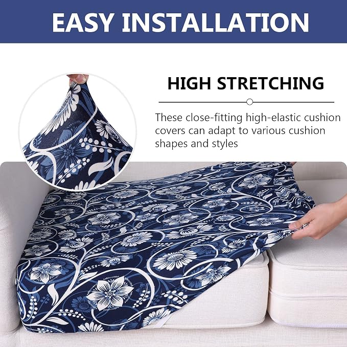 Printed Couch Cushion Covers, Sofa Covers Washable - Image 4