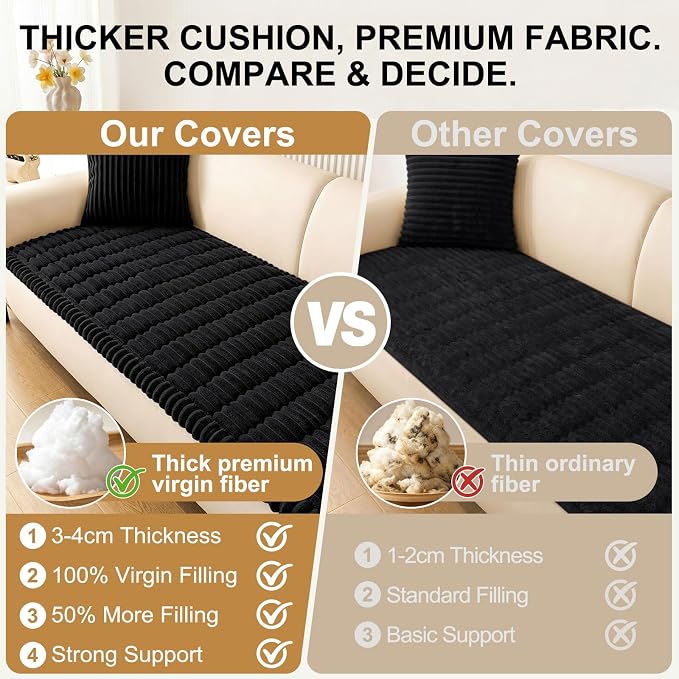 Smiry Couch Cover for Dogs, Non Slip Washable Sofa Protector for Pets | Soft - Image 5