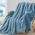 BEDELITE Striped Fleece Throw Blanket, Soft Cozy, Lightweight Warm, Machine by BEDELITE