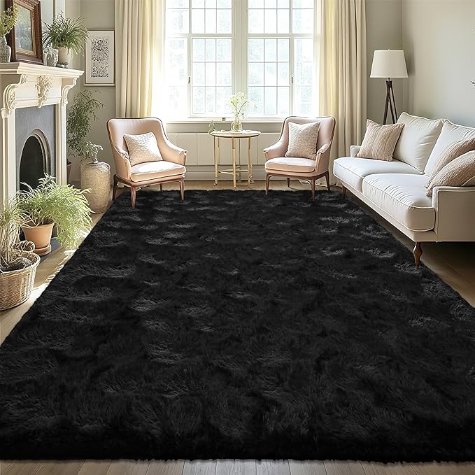 LOCHAS 4x6 Area Rugs Fluffy Living Room Carpets - Image 5