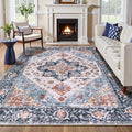 SERISSA 6x9 Washable Non Slip Boho Area Rug by SERISSAHomeDecorCollection