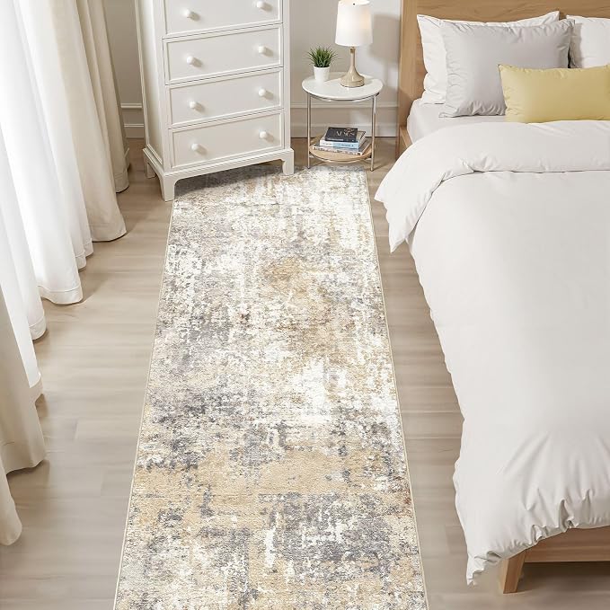 LOONGRUG Runner Rug 3x10 Washable Non-Slip Kitchen Neutral Modern Rug | - Image 6