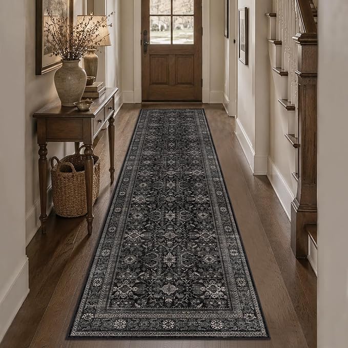 Schweek 2x8 Runner Rug Washable Rug Non Slip Vintage Rugs by Schweek