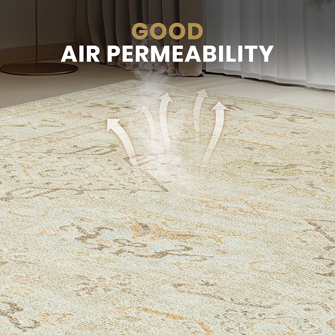 8x10 Washable Area Rugs for Living Room, Dining Room - Image 6