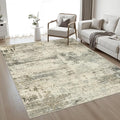 5x7 Area Rug Living Room: Modern Washable Soft Carpet Ash Brown | by FXRHLP