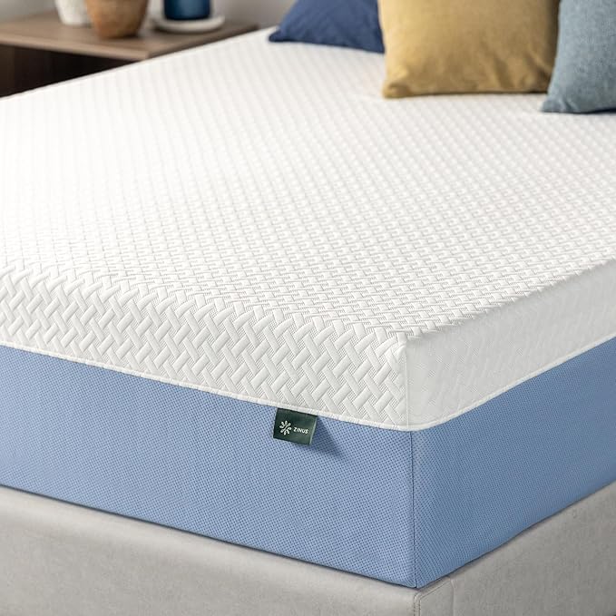 ZINUS 12 Inch Twin Cooling Essential Memory Foam Mattress [NewVersion], Fiberglass Free, Medium Feel, Breathable Cooling Layers, Certified Safe Materials