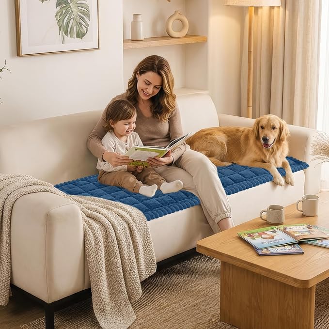 Smiry Couch Cover for Dogs, Non Slip Fuzzy Pet Sofa Covers Washable | Sofa - Image 7