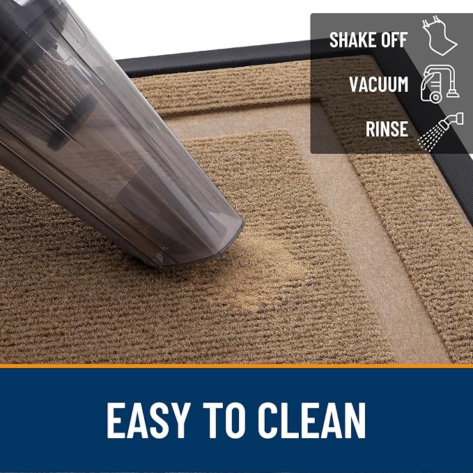 OLANLY Front Door Mat Outside 71x47, All-Season Heavy-Duty Rubber Doormat | - Image 6