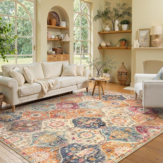 Lahome Moroccan Machine Washable Rugs - Image 6