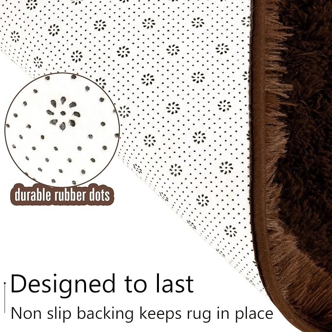 LOCHAS 5x8 Area Rugs Fluffy Living Room Carpets - Image 6