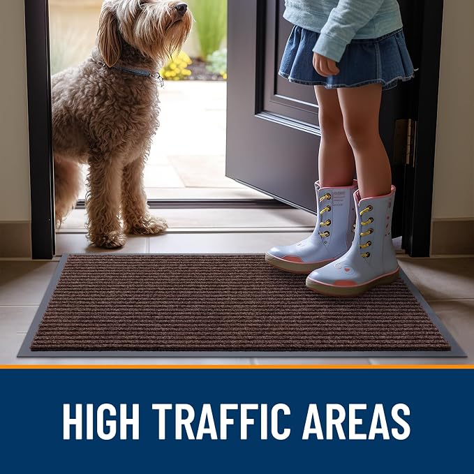 OLANLY Front Door Mat 47x32, Waterproof Heavy-Duty Indoor Outdoor Doormat | - Image 7