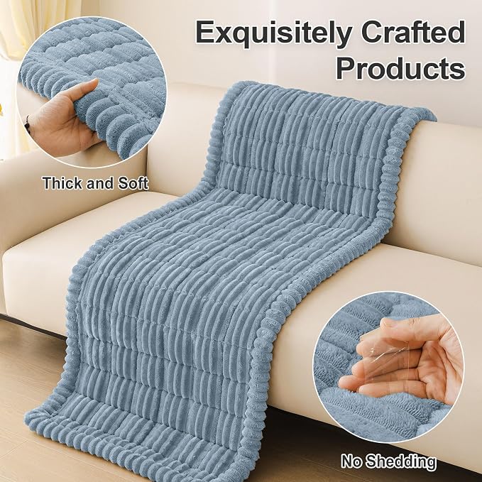 Couch Cover for Dogs, Washable Non Slip Plush Flannel Sofa Protector | Thick - Image 8