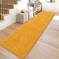 2x10 Bedside Area Rugs for Bedroom Soft Fluffy Shag Beige Yellow Rug for by JiaoBaba