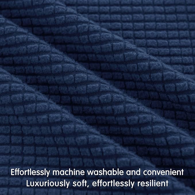 Hokway Stretch Couch Cushion Covers, 2 Piece Individual Sofa Cushion - Image 5