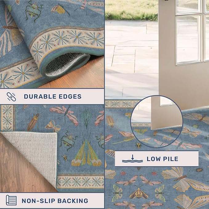 3x6 Washable Kitchen Rug, Ultra Soft Faux Wool Runner Rug - Image 4