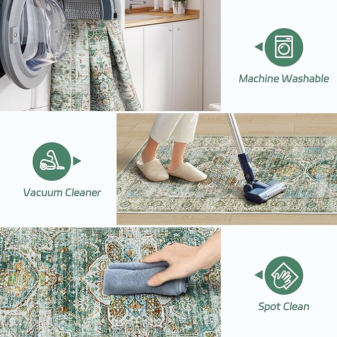 Madane Kitchen Runner 2'6''x8' Soft Rug Runners - Image 5