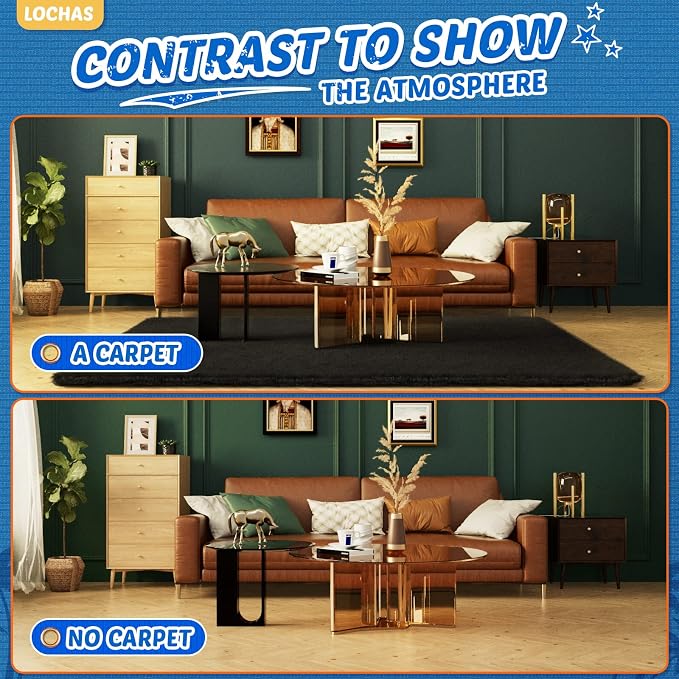 LOCHAS Area Rugs Fluffy Living Room Carpets - Image 5