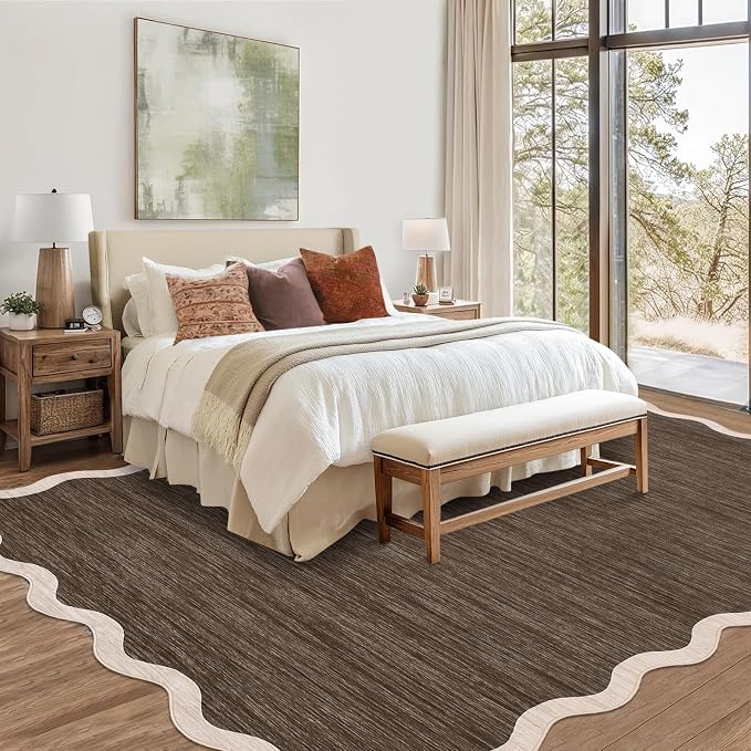 GarveeHome Scalloped Large 10x13 Area Rug - Image 2