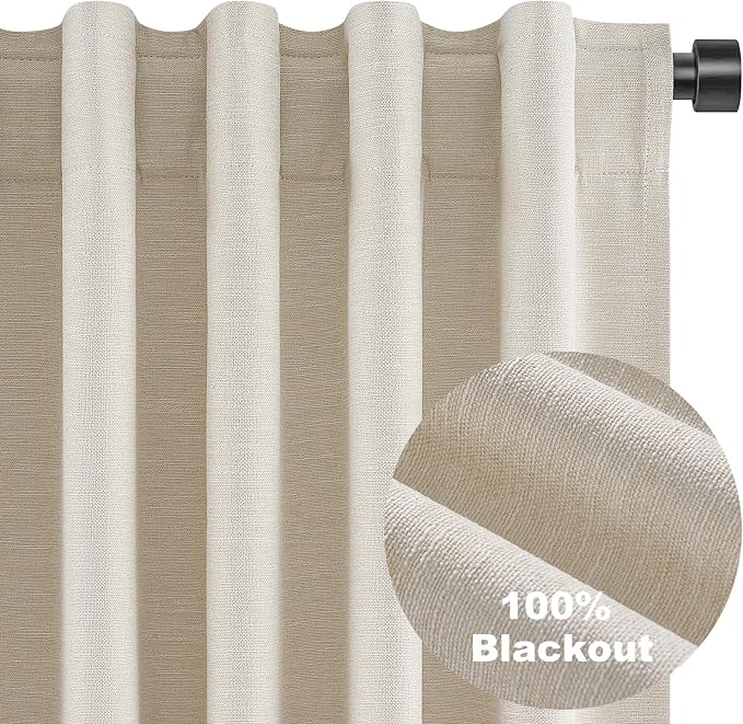 Topfinel Extra Long 132 Inch 100% Blackout Curtains - Image 9