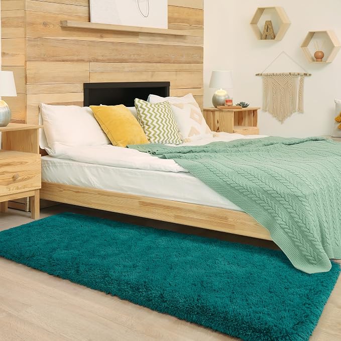 Chicrug Soft Runner Rug for Bedroom Living Room Plush Fluffy Rug 2x6 | Shag - Image 5