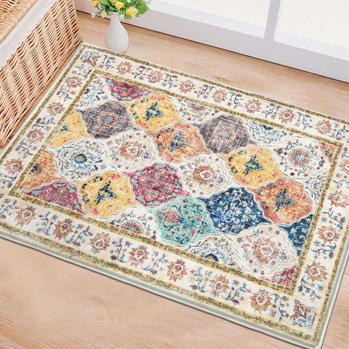 HEBE Indoor Door Mat 2'x3', Washable Welcome Mat - Image 6