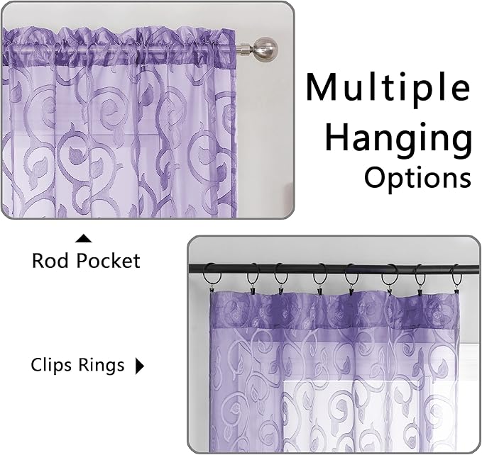 Furman Sheer Curtains 72 inches Long - Image 4