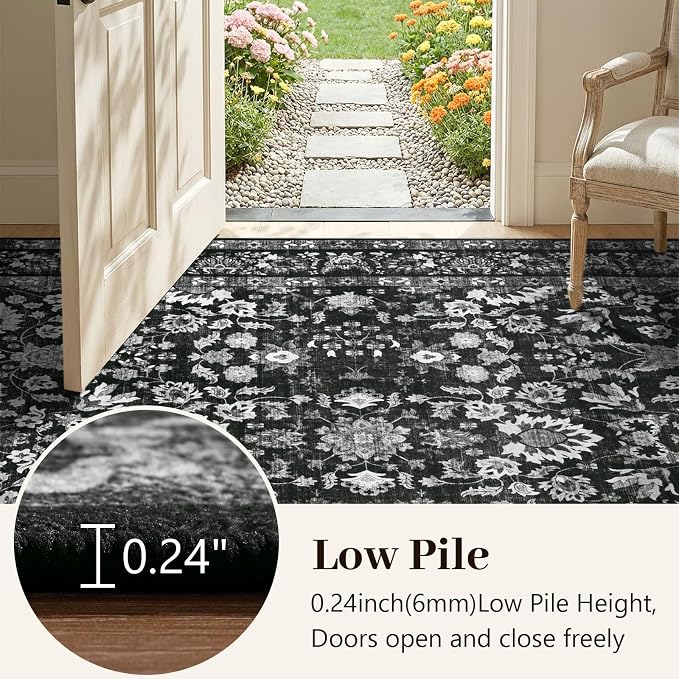 6x9 Ft Large Area Rugs for Living Room, Soft Non-Slip Machine Washable Rug - Image 7