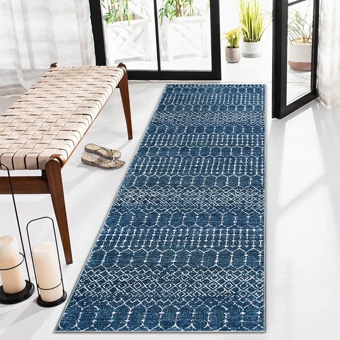 Lahome Moroccan Washable Runner Rug 2x10, Non Slip Hallway Runner Rug 10 Ft - Image 7