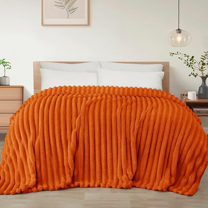 Exclusivo Mezcla Striped Twin Size Fleece Blanket by ExclusivoMezcla