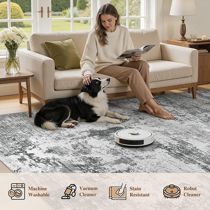 UERMEI 9x12 Area Rug for Living Room - Image 8