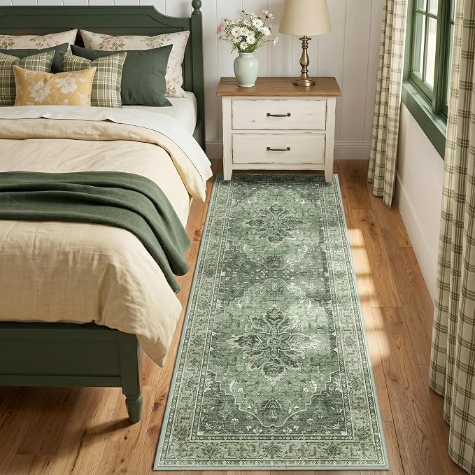 RELEANY Washable Area Rug, Runner 2'x6', Water Repellent, Pet Friendly - Image 3