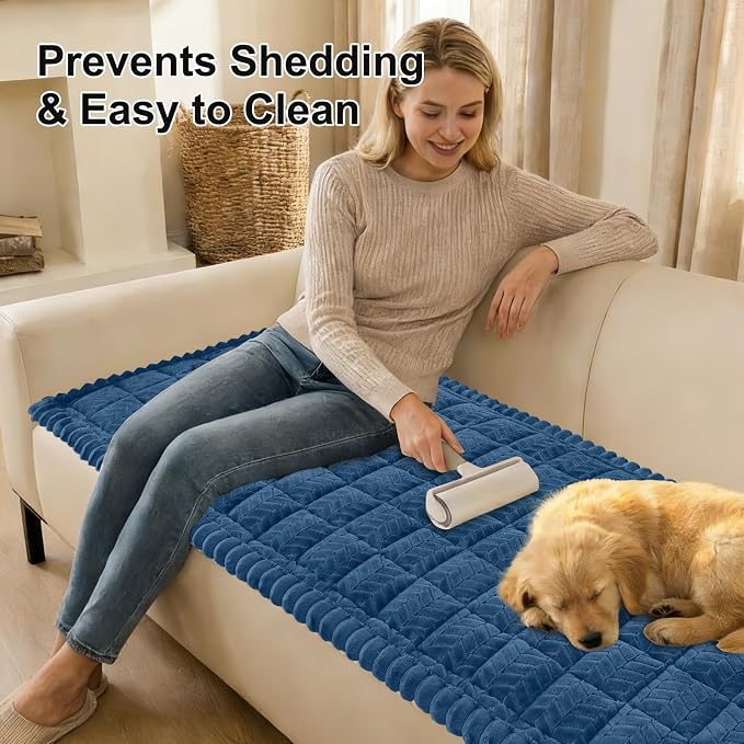 Smiry Couch Cover for Dogs, Non Slip Fuzzy Pet Sofa Covers Washable | Sofa - Image 3